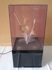 Lampada vintage a fibra ottica anni '70 a forma di fiore multicolore da tavolo