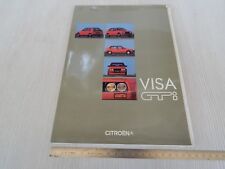 brochure depliant originale only press '85 citroen Visa GTi + 2cv cx ect