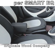 per Smart EQ Fortwo e Forfour bracciolo REGOLABILE - TESSUTO nero - SOLO 1 PEZZO