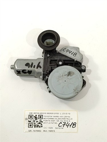 Motorino alzavetro anteriore - alzavetro,