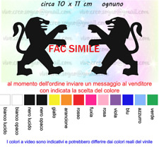 COPPIA ADESIVI PEUGEOT LOGO IN