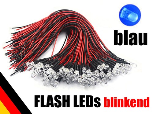 Pezzo 5mm led blu - 25, 50