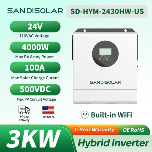 Sandisolar 3000w 24v hybrid - 3000w,