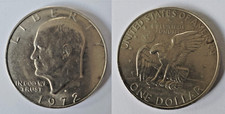 STATI UNITI  moneta da  One Dollar Liberty Eisenhower , 1972 circolata ottima