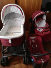 Trio Inglesina Otutto colore rubino . Passeggino ovetto navetta