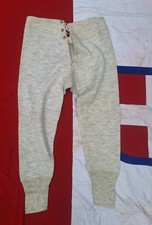 Militaria WW2 Pantalone Intimo Lungo in lana della MARINA Nazionale Francese
