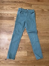 Jeans bambina Okaidi blu 9 anni 134 cm teal skinny denim elasticizzato regolabile usato in ottime condizioni