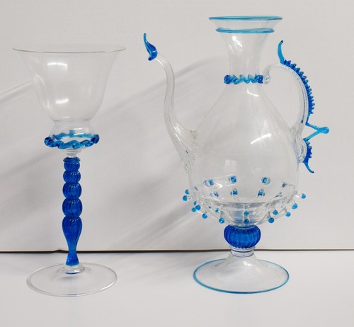 Brocca calice con decori - brocca,