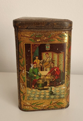 Antica scatola latta - antica,