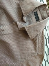 Camicia ZARA MAN taglia 38 (M) colore marrone gessato crema