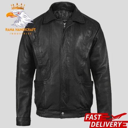 Bomber giacca uomo vera pelle - vera,