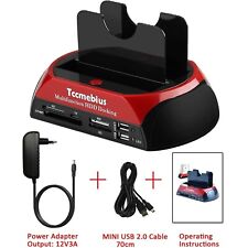 DOCK DOCKING USB 3.0 STATION HARD DISK 3,5 2,5 SATA IDE 2 HD HDD BOX CASE SD TF