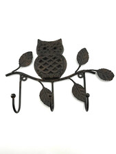 Ganci da parete gufo in ferro