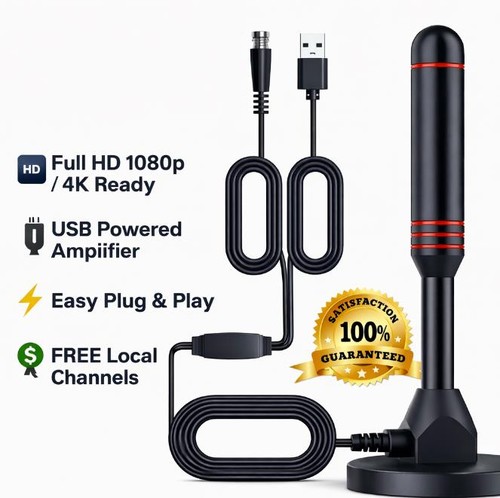 Antenna hdtv interno 4k - hdtv,
