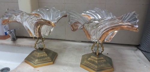 Two massive glasses vase - two,
