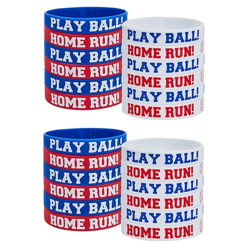 24pz braccialetti baseball - 24pz,