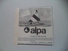 advertising Pubblicità 1968 BARCA A VELA ALPA- OFFANENGO CREMONA
