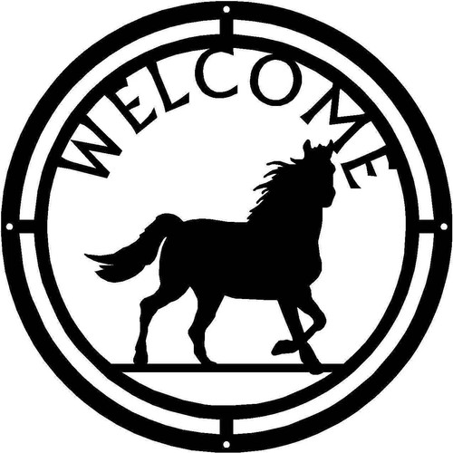Insegna benvenuto rotonda - insegna,