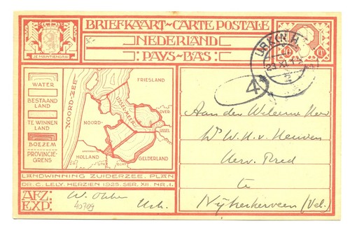 Olanda 1926 spec card - olanda,