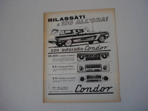 Advertising pubblicità 1962 - advertising,