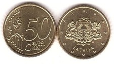 Latvia cent 2014 unc - 2014,