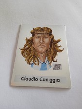 FIGURINA CALCIO FLASH 1995 EUROFLASH CARICATURA CANIGGIA CON VELINA