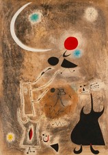 Joan Miro: Donna e uccellini
