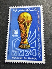 Timbro Marocco Coppa Del Mondo