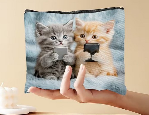 Astuccio gatti gattini borsa - gatti,,