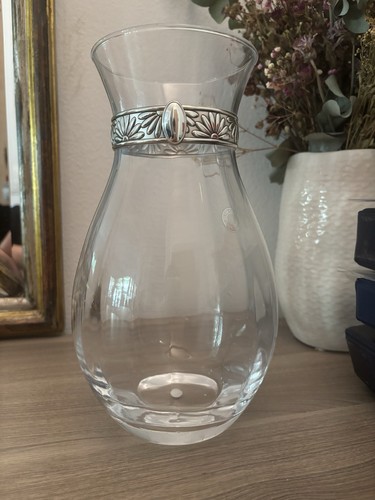 Vaso cristallo con inserti - vaso,
