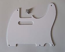 Battipenna per chitarra vintage stile Tele/Telecaster 5 fori bianco 3 strati