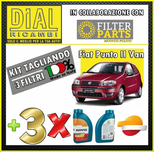 Kit tagliando filtri - 3pz, fiat