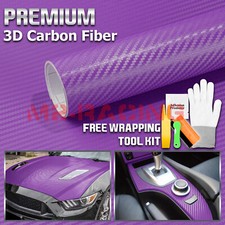 3D Carbon Fiber Purple Matte