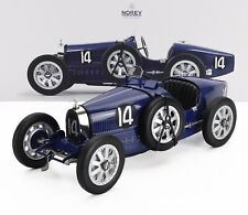 MODELLINO AUTO EPOCA STATICO NOREV BUGATTI T35 1925 BLU MODELLISMO SCALA 1:12