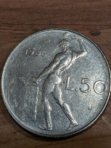 1966 italy lire lira - 50,
