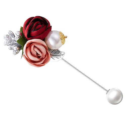 Spilla fiore stoffa - fiore, di