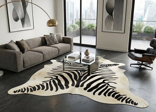 Tappeto pelliccia mucca - tappeto,