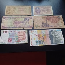 Vecchie Banconote Italiane Regno E Repubblica E Mondiali Paesi Vari Lotto D87