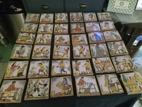 Piastrelle italiane vintage - ,