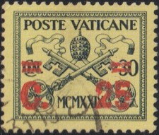 Vaticano 1931 Sopra stampato usato