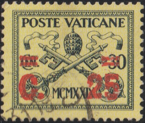 Vaticano 1931 sopra - 1931, stampato
