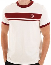 T-shirt Sergio Tacchini Masters Gardenia/Rosso Profondo