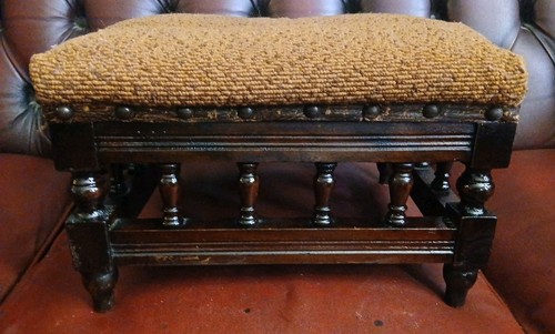Antico poggiapiedi vintage - , a