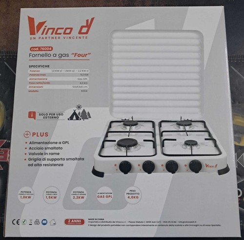 Cucina gas fuochi - a, vinco