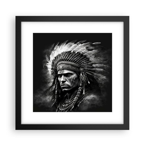 Poster 30x30cm indiano tribù - indiano,