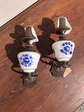 Coppia Di Applique In Maiolica