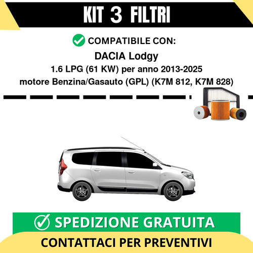 Kit filtri tagliando per - 3,