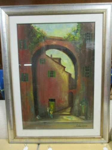 Quadro olio tela - -,