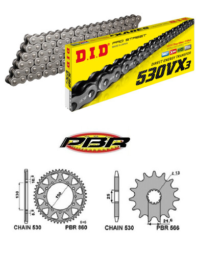 Kit trasmissione yamaha fzs - trasmissione,