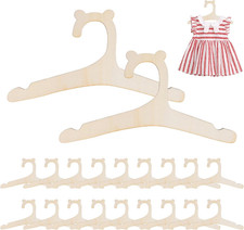 20 Grucce Neonato Antiscivolo in Legno – Piccole Grucce Legno Bambini per Append